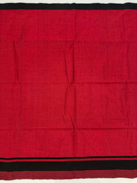 Thumbnail for ShopNaya Exclusive | Handwoven | Cotton Saree | No Blouse | Wine Red & Black | Gold Zari | Ships from California