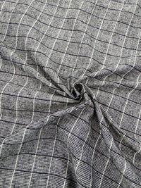 Thumbnail for ShopNaya Exclusive | Handwoven | Pure Cotton Saree | No Blouse | Gray & Black | Ships from California
