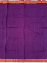Thumbnail for Handwoven Mangalgiri Cotton Saree | Purple | Gold Zari | Ships from California
