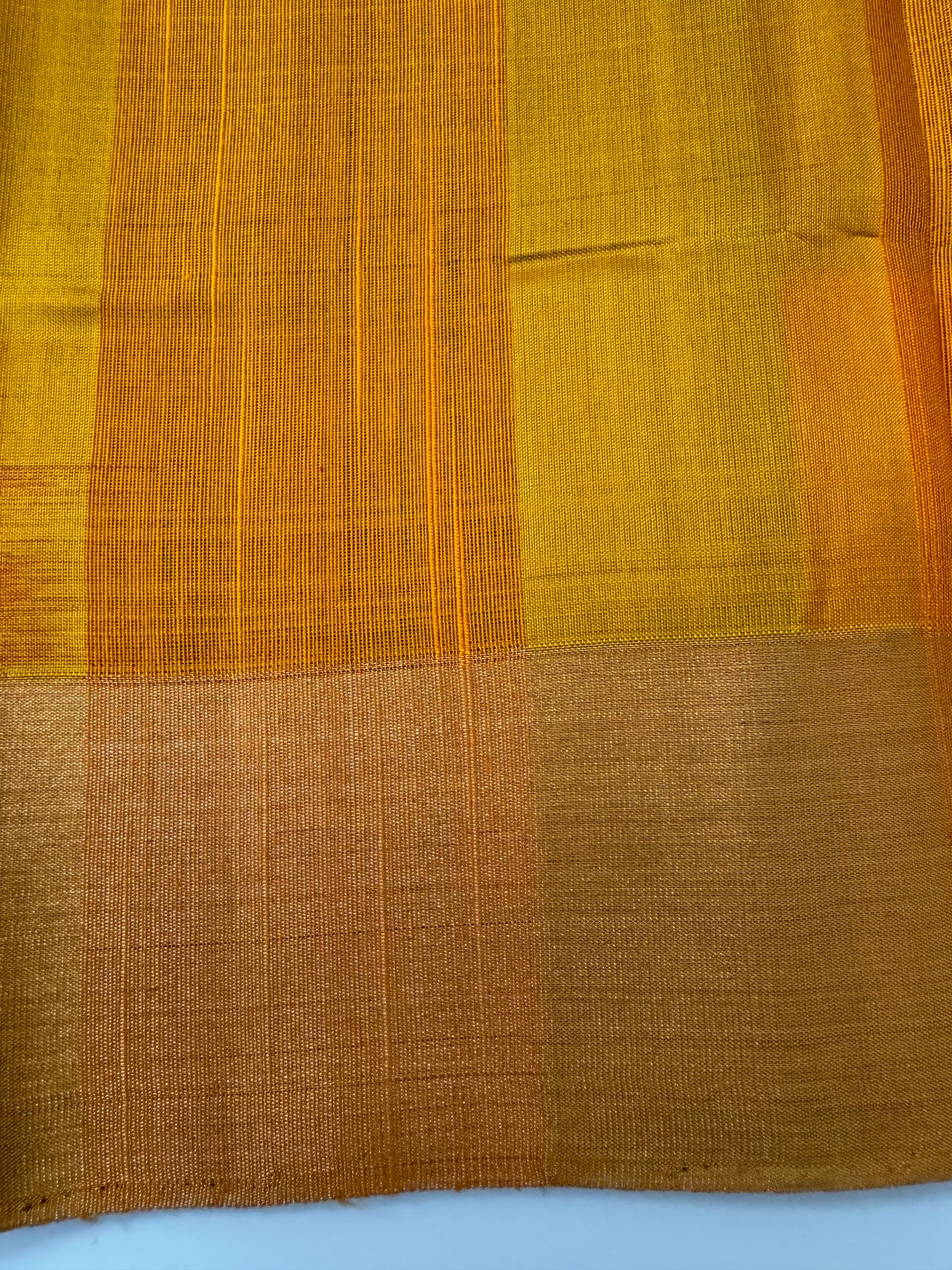Jute & Mulberry Silk half and half saree from Kanchipuram | Handwoven | Ships from California