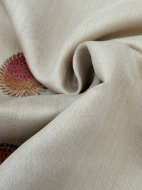 Thumbnail for Lightweight Tussar Silk Saree | Antique Zari | Beige | Hand Brushed | Handwoven | Ships from California