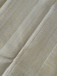 Thumbnail for Exclusive Kanchipuram Pure Silk Saree | Off White | Ven Pattu | Pure Zari | Handwoven | Ships from California | Pushpam - ShopNaya Exclusive