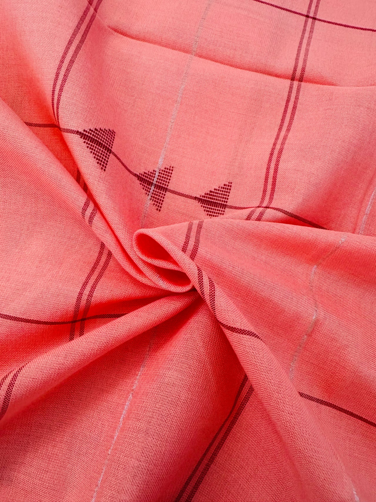 ShopNaya Exclusive | Handwoven | Cotton Saree | Jamdani Weave | No Blouse | Blended Silver Zari | Handloom Mark | Ships from California