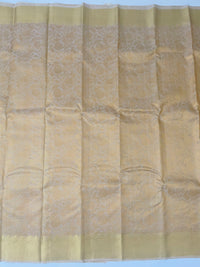 Thumbnail for ShopNaya Exclusive | Metallic Brocade Kanchipuram Pure Silk Saree | Beige | Pure Gold Zari | Handwoven | Ships from California