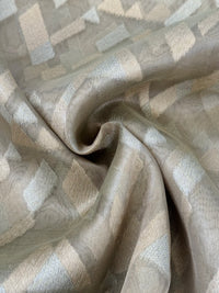 Thumbnail for Banarasi Tissue Silk Alfi Saree | Light Sage Green | Gold & Silver Zari | Handwoven | Silk Mark Certified | Ships from California