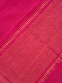 Thumbnail for Handwoven Mangalgiri Cotton Saree | Magenta Pink | Gold Zari | Handwoven | Ships from California