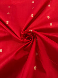 Thumbnail for Lightweight Banarasi Katan Silk Saree | Red | Gold Zari | Handwoven | Silk Mark Certified | Ships from California