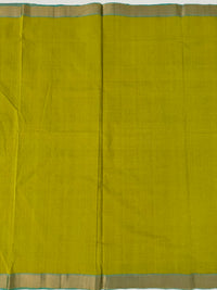 Thumbnail for Handwoven Mangalgiri Cotton Saree | Chartreuse | Gold Zari | Handwoven | Ships from California