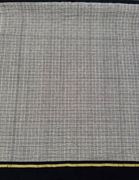 Thumbnail for ShopNaya Exclusive | Handwoven | Pure Cotton Saree | No Blouse | Gray & Black | Ships from California