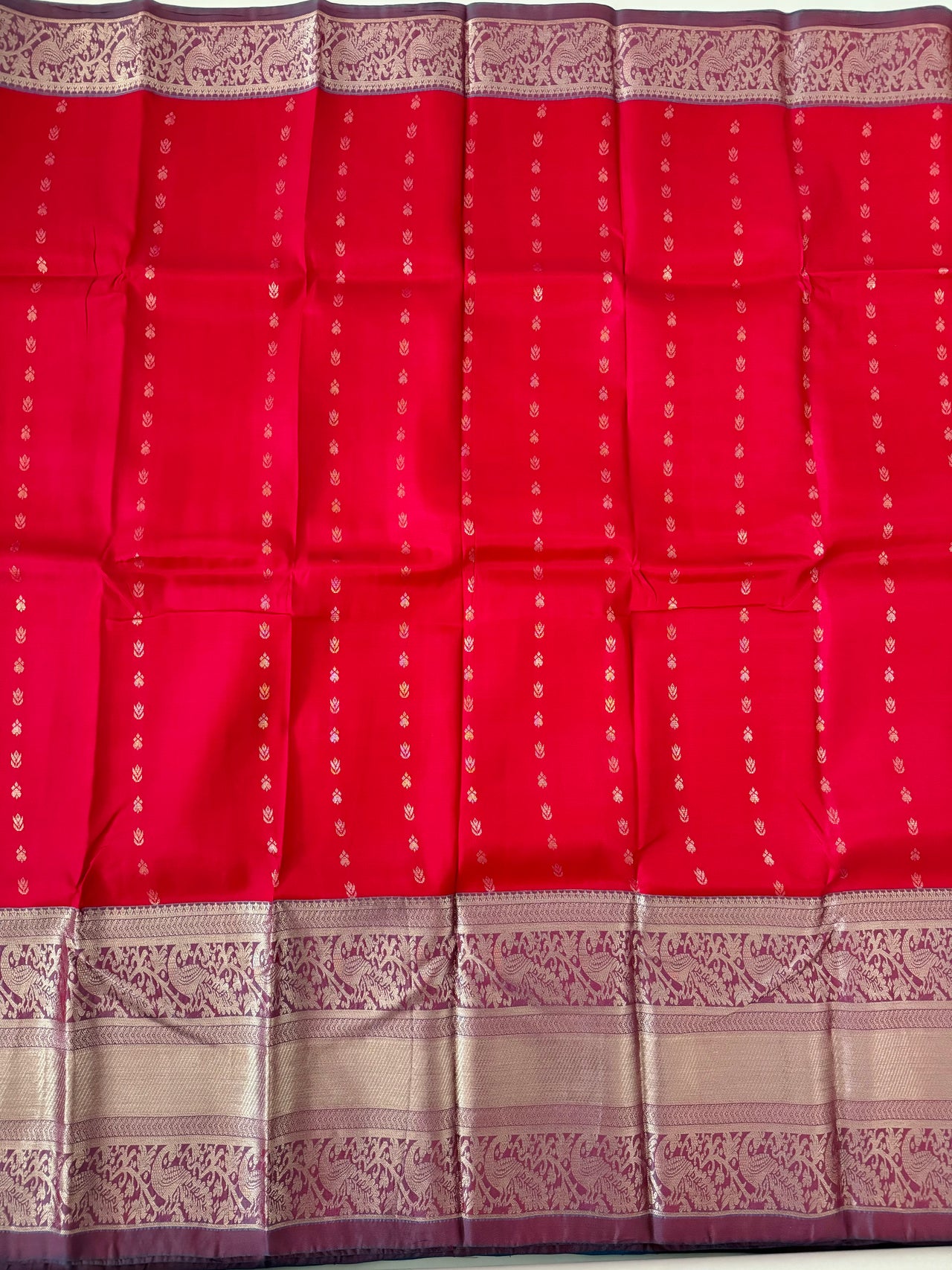 Kanchipuram pure silk saree | Silver Zari | Pink | Handwoven | Ships from California