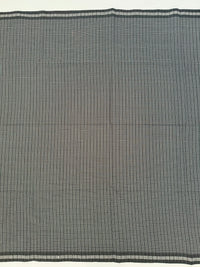 Thumbnail for ShopNaya Exclusive | Handwoven | Pure Cotton Saree | No Blouse | Gray & Black | Ships from California