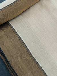 Thumbnail for Handwoven Mangalgiri Cotton Saree | Off-White | Gold Zari | Handwoven | Ships from California