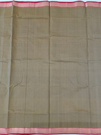 Thumbnail for Handwoven Mangalgiri Cotton Saree | Light Brown | Gold & Silver Zari | Handwoven | Ships from California