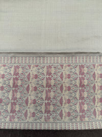 Thumbnail for Satin Silk Saree from Banaras| Tanchoi weave | Light Gray Green | Handwoven | No Zari | Silk Mark Certified | Ships from California