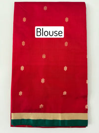 Thumbnail for Banarasi Katan Silk Saree | Kadwa weave | Hot Pink | Gold Zari | Handwoven | Silk Mark Certified | Ships from California