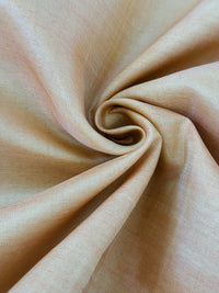 Thumbnail for Vegan Silk Saree | No Zari | No Blouse | Handwoven | Peach & Brick Red | Ships from California