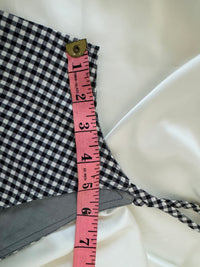 Thumbnail for Ready To Wear Saree Blouse | Handwoven Cotton | Size 34 | Black and White Checks | Sphagetti Strap | Free Shipping | Ships from California