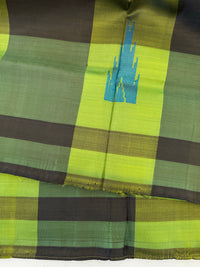 Thumbnail for Vegan Silk Saree | No Zari | Borderless | No Blouse | Handwoven | Shades of Green | Ships from California