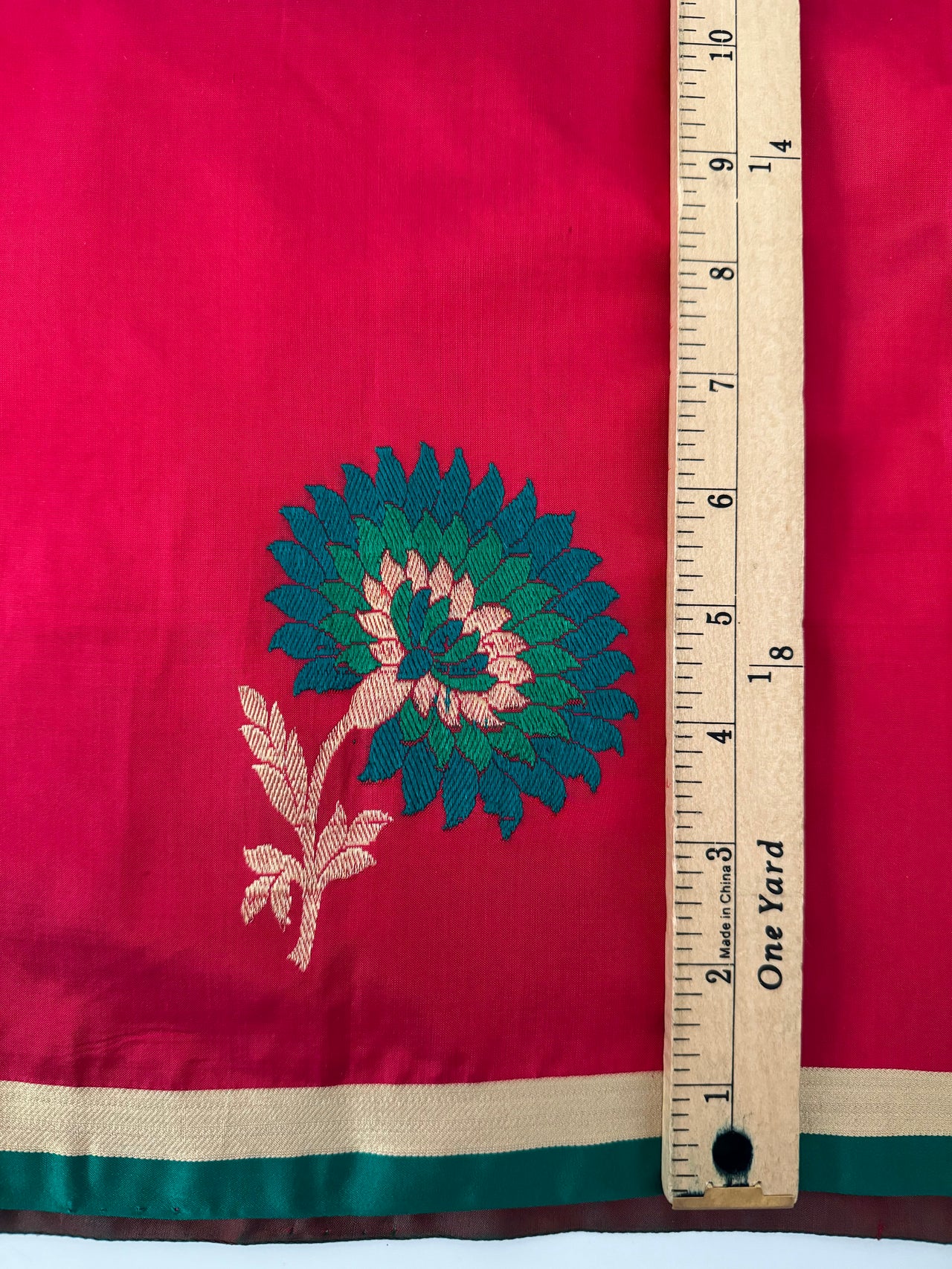 Banarasi Katan Silk Saree | Kadwa weave | Hot Pink | Gold Zari | Handwoven | Silk Mark Certified | Ships from California