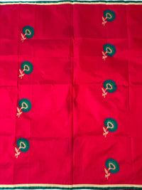 Thumbnail for Banarasi Katan Silk Saree | Kadwa weave | Hot Pink | Gold Zari | Handwoven | Silk Mark Certified | Ships from California