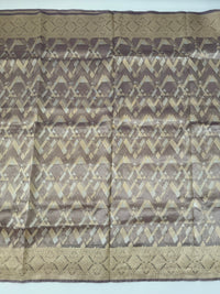 Thumbnail for Banarasi Tissue Silk Alfi Saree | Light Greyish Purple | Gold & Silver Zari | Handwoven | Silk Mark Certified | Ships from California