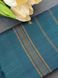 Thumbnail for Vegan Silk Saree | No Zari | Borderless | No Blouse | Handwoven | Shades of Green | Ships from California