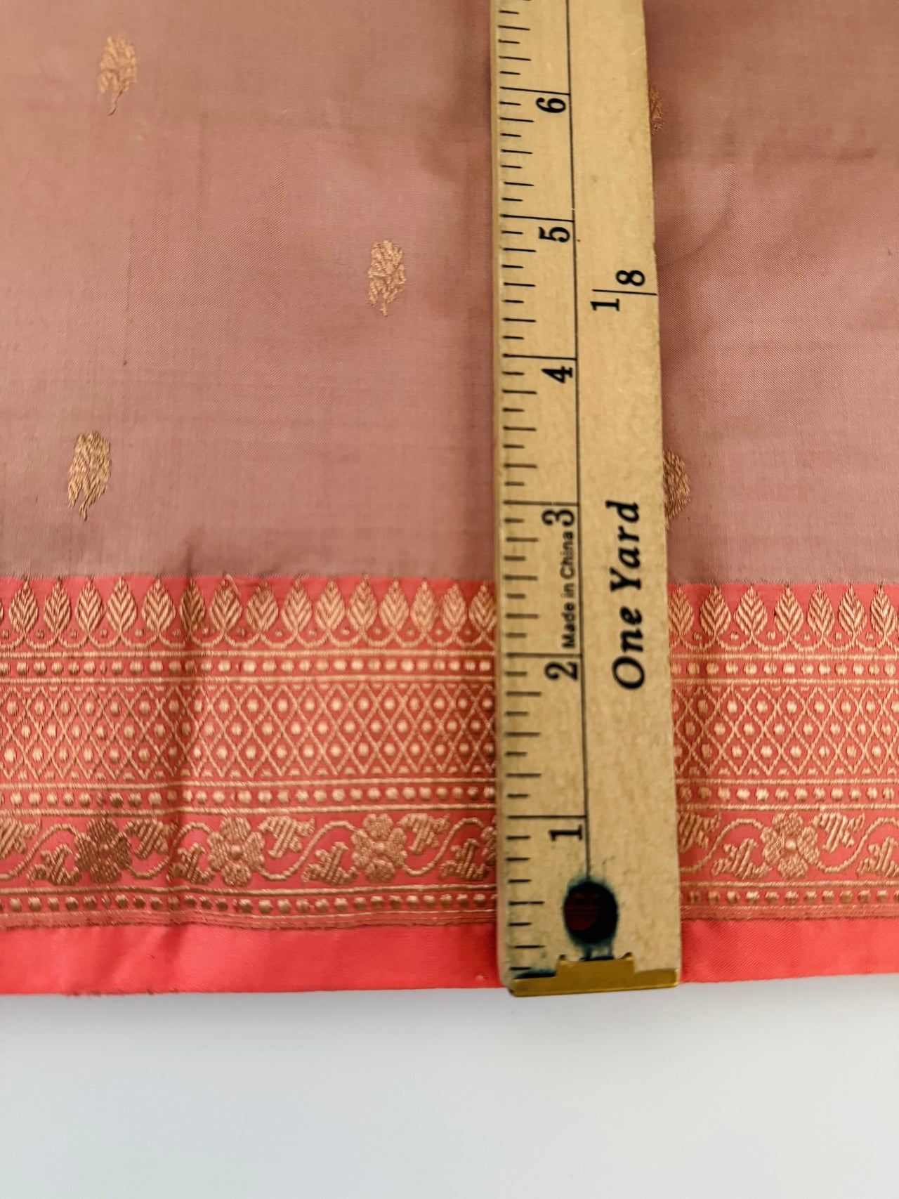 Banarasi Katan Pure Silk Saree | Old Rose & Coral Pink | Gold Zari | Handwoven | Silk Mark Certified | Ships from California