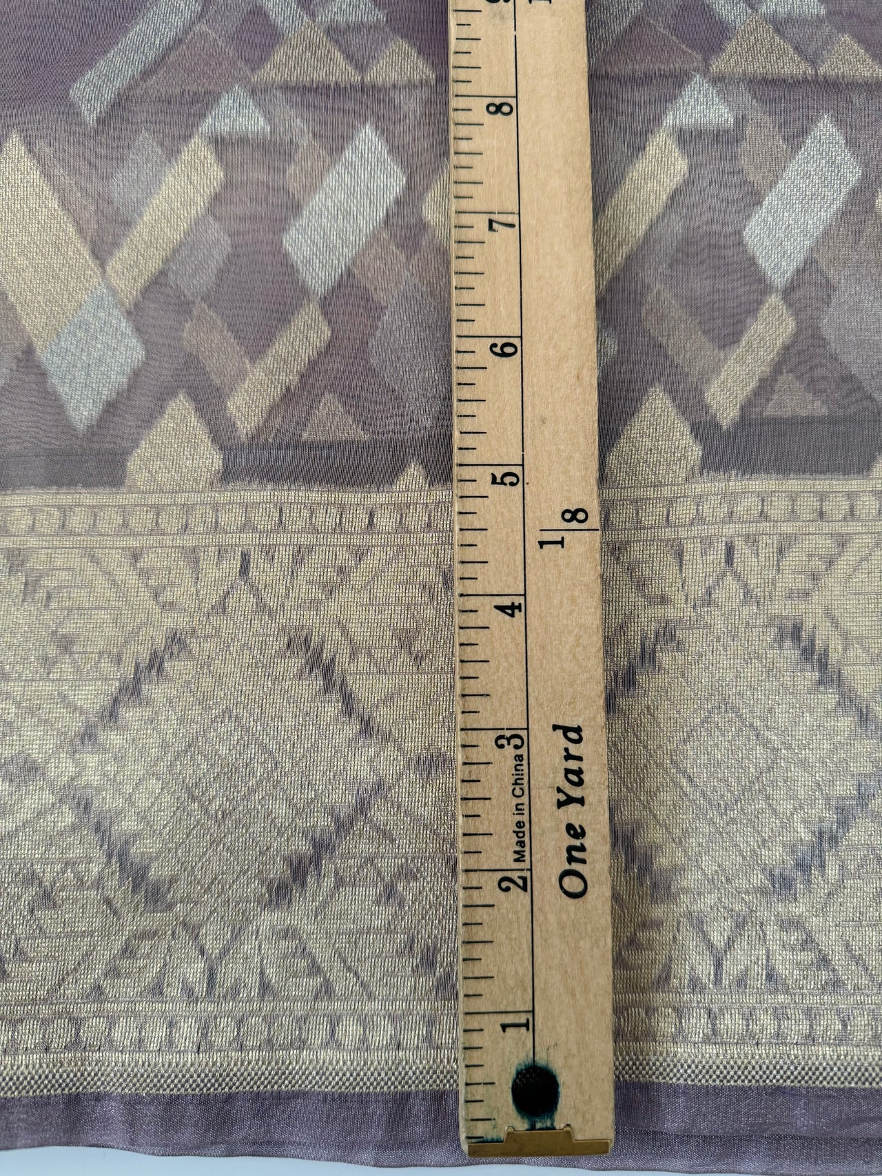 Banarasi Tissue Silk Alfi Saree | Light Greyish Purple | Gold & Silver Zari | Handwoven | Silk Mark Certified | Ships from California