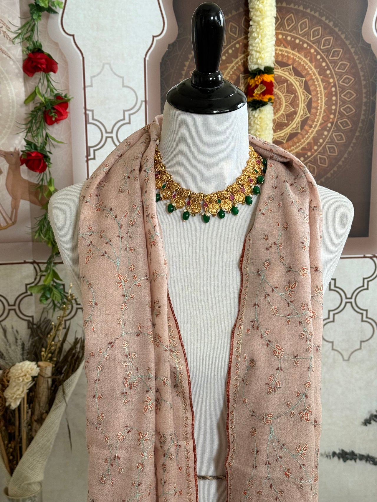 100% cashmere scarf | pale dusty rose | sustainable clothing | Ships from California