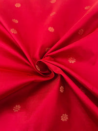 Thumbnail for Assam Pat Mulberry Silk Saree | Red | Gold Zari | Handwoven | Silk Mark Certified | Ships from California