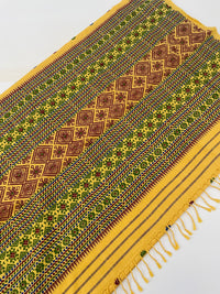 Thumbnail for Assam Eri Silk Saree | Yellow | Handwoven | Silk Mark Certified | Ships from California