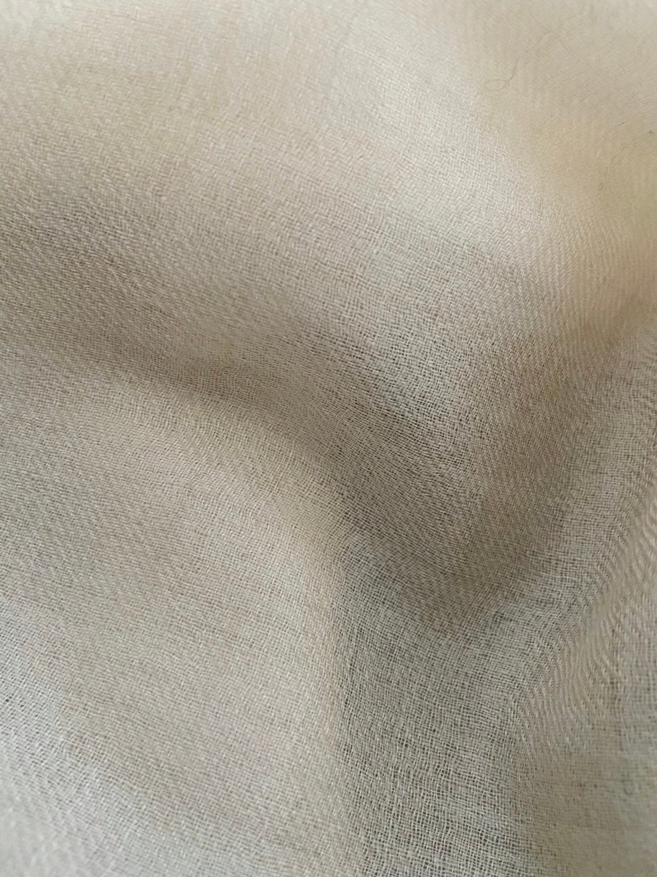 100% Cashmere Scarf/Shawl/Wrap | Handwoven | Off White | Ships from California