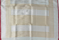 Thumbnail for Banarasi Kora Tissue Organza Silk Saree | Off white (Silver) |  Gold & Silver Zari | Handwoven | Ships from California