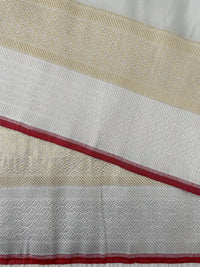Thumbnail for Banarasi Kora Tissue Organza Silk Saree | Off white (Silver) |  Gold & Silver Zari | Handwoven | Ships from California