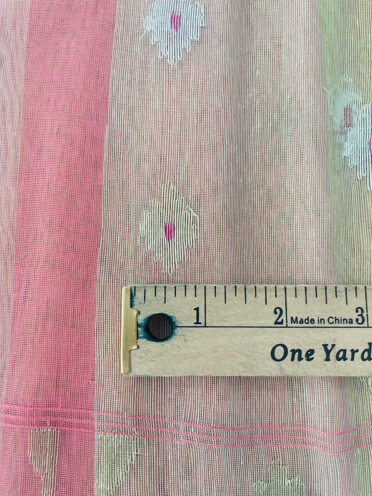 Authentic Dhakai Jamdani Muslin Saree from Bangladesh | Handwoven | Multi- Color | Gold Zari | Ships from California