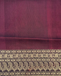 Thumbnail for ShopNaya Exclusive | Pure Mulberry Silk Saree | Maroon | Light Weight | Gold Zari | Handwoven | Ships from California | Anamniya