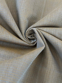 Thumbnail for Handwoven Mangalgiri Cotton Saree | Light Brown | Gold & Silver Zari | Handwoven | Ships from California