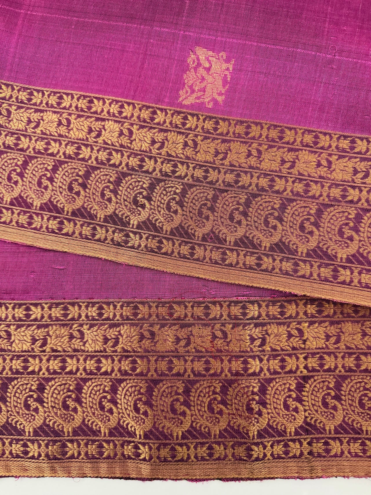 ShopNaya Exclusive | Pure Mulberry Silk Saree | Pink | Light Weight | Gold Zari | Handwoven | Ships from California | Anamniya