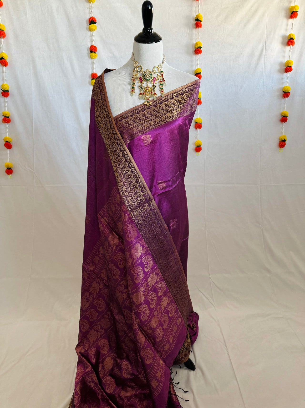 ShopNaya Exclusive | Pure Mulberry Silk Saree | Pink | Light Weight | Gold Zari | Handwoven | Ships from California | Anamniya