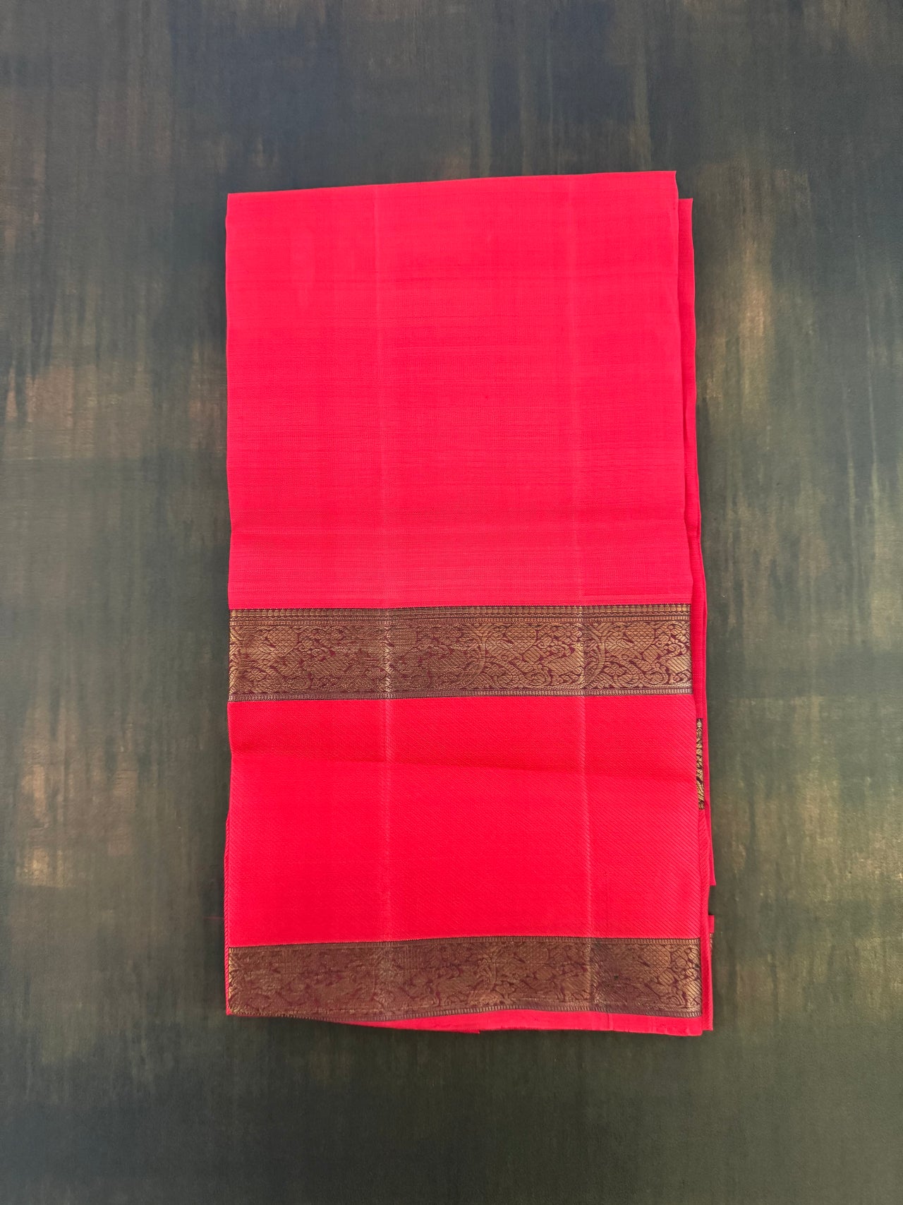 Exclusive Kanchivaram Pure Silk Pure Zari Silk Saree | Deep Green | Check Pattern | Handwoven | Ships from California