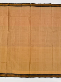 Thumbnail for Handwoven Mangalgiri Cotton Saree | Beige | Horizontal Lines | Gold Zari | Handwoven | Ships from California