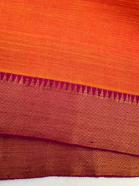 Thumbnail for Handwoven Mangalgiri Cotton Saree | Orange Pink Shot Color | Gold Zari | Handwoven | Ships from California