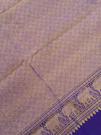 Thumbnail for Exclusive Kanchivaram Korvai Pure Silk Pure Zari Silk Saree | Mango Yellow & Purple | Gold Zari | Handwoven | Ships from California