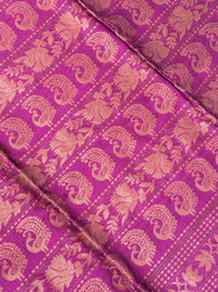 Thumbnail for ShopNaya Exclusive | Pure Mulberry Silk Saree | Pink | Light Weight | Gold Zari | Handwoven | Ships from California | Anamniya