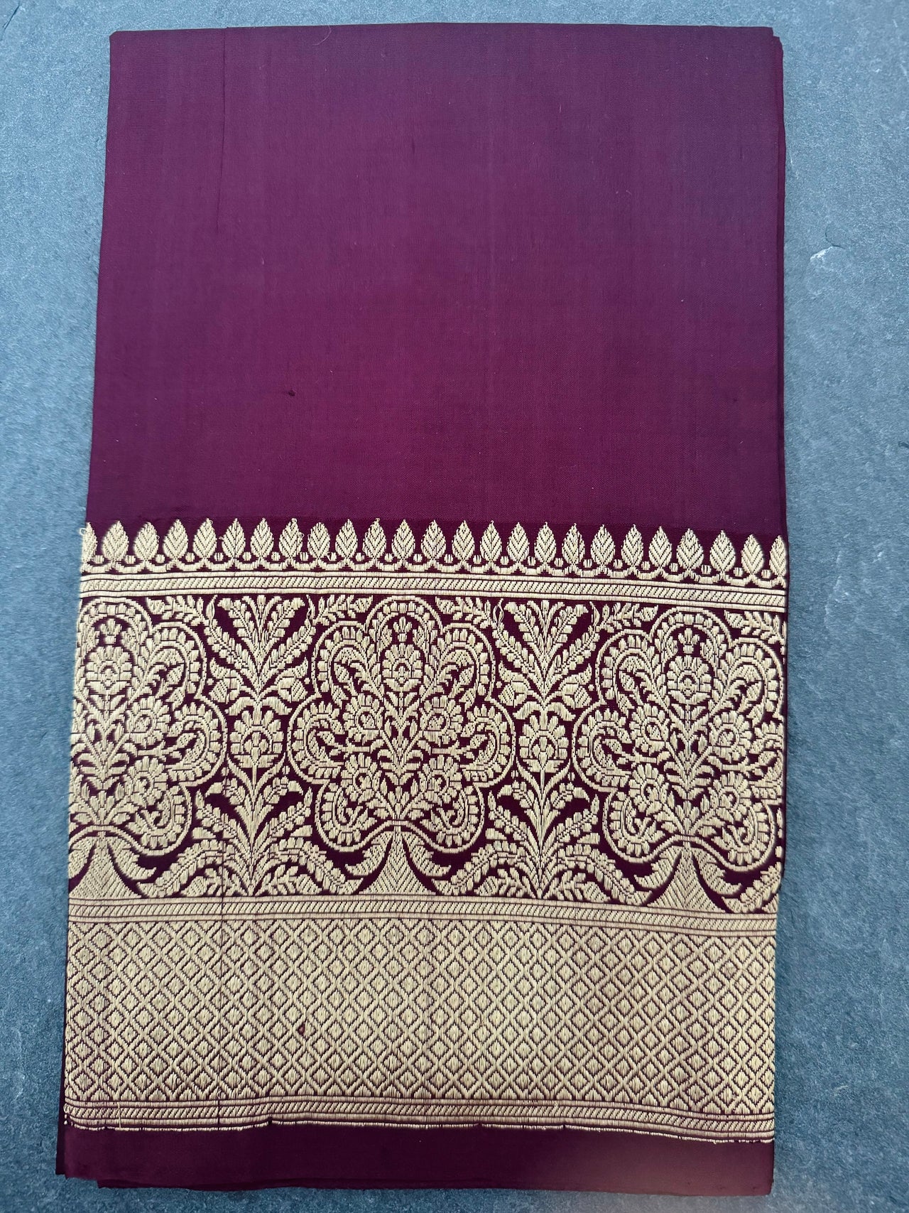 Banarasi Katan Silk Saree | Orange Pink Shot Color & Brown | Gold Zari | Handwoven | Silk Mark Certified | Ships from California