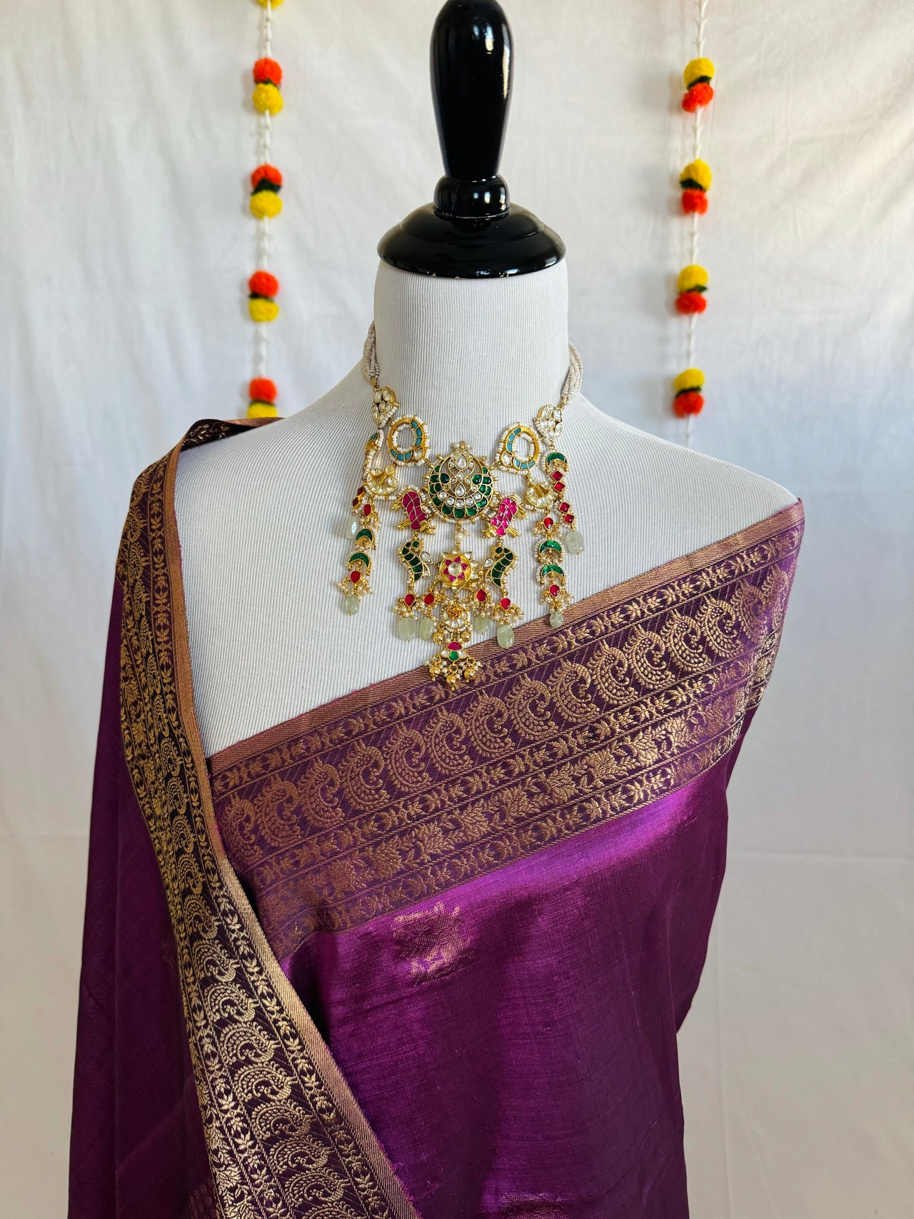 ShopNaya Exclusive | Pure Mulberry Silk Saree | Pink | Light Weight | Gold Zari | Handwoven | Ships from California | Anamniya