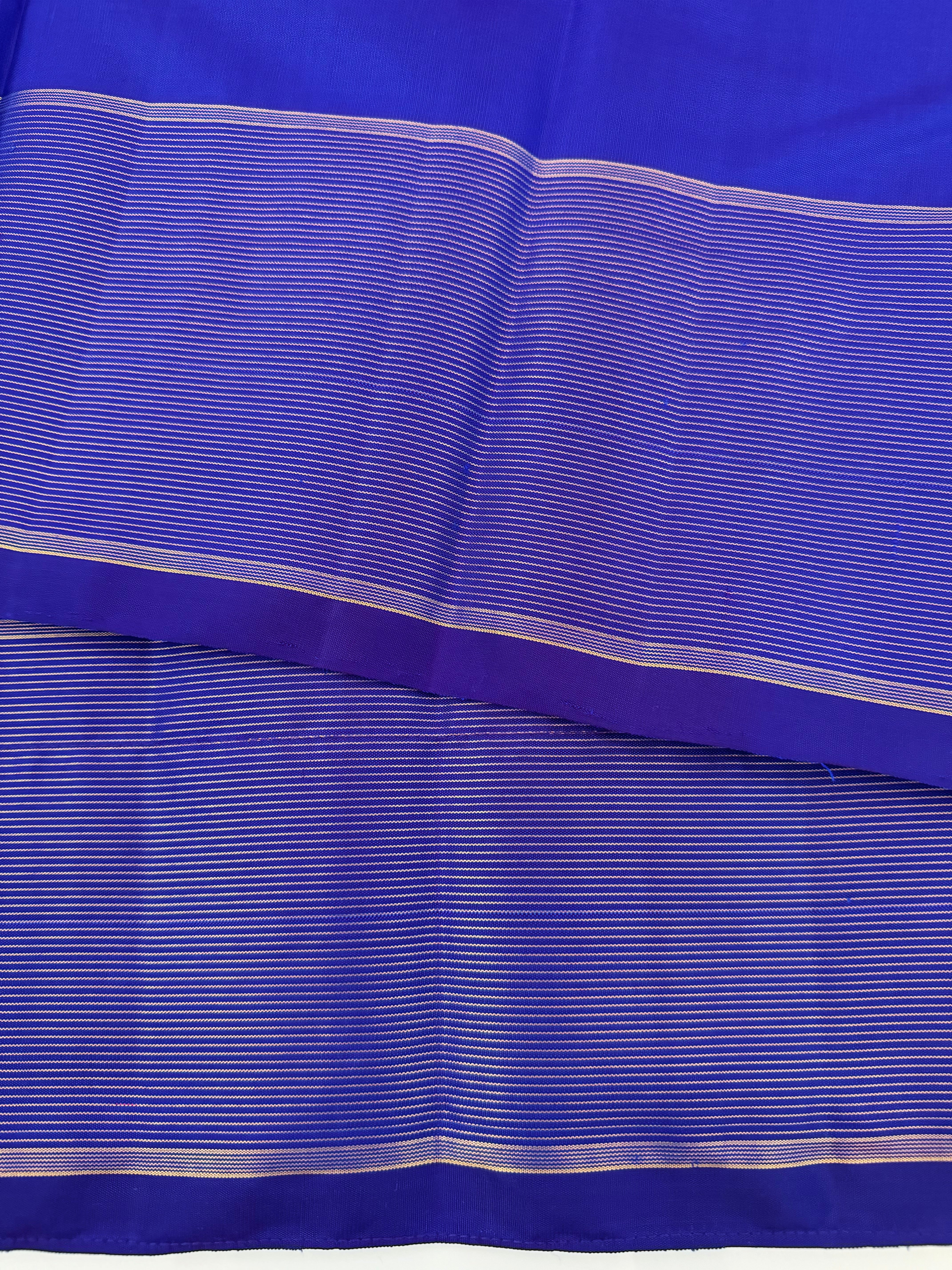 Kanchivaram Pure Zari Pure Silk Saree | Royal Blue | Gold Zari | Handwoven | Ships from California