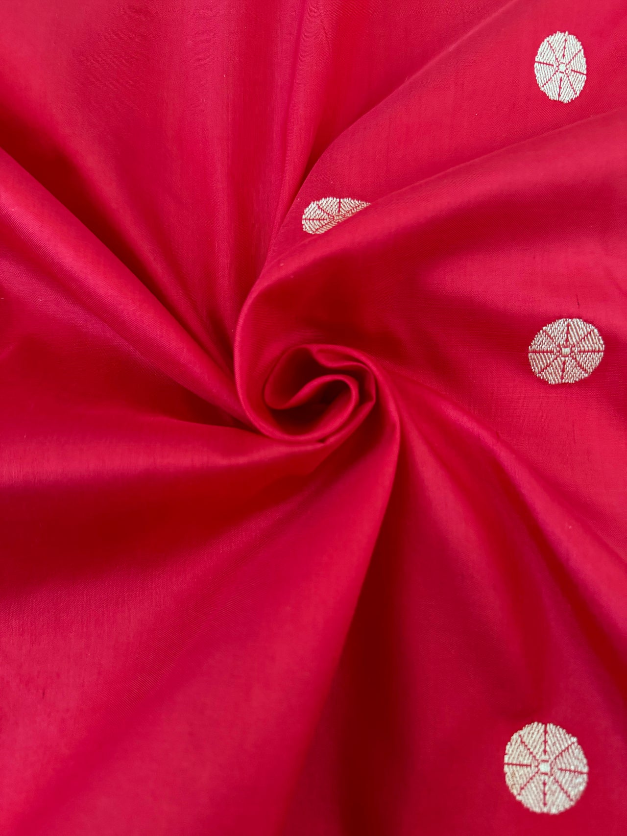 Banarasi Katan Silk Paithani Saree | Red | Handwoven | Silk Mark Certified | Ships from California