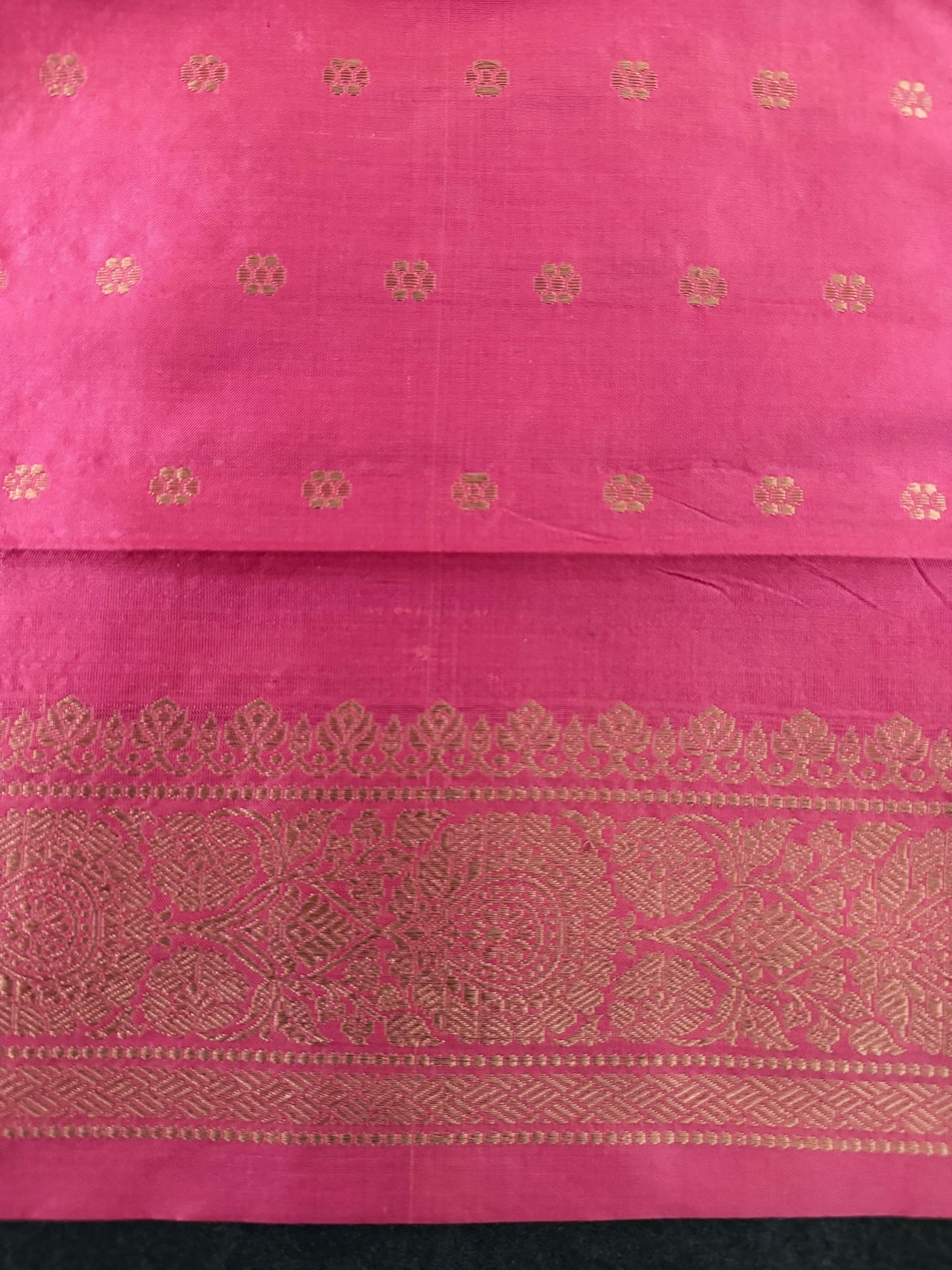 Banarasi Katan Pure Silk Saree | Pale Dusty Rose | Gold Zari | Handwoven | Silk Mark Certified | Ships from California