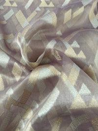 Thumbnail for Banarasi Tissue Silk Alfi Saree | Light Greyish Purple | Gold & Silver Zari | Handwoven | Silk Mark Certified | Ships from California